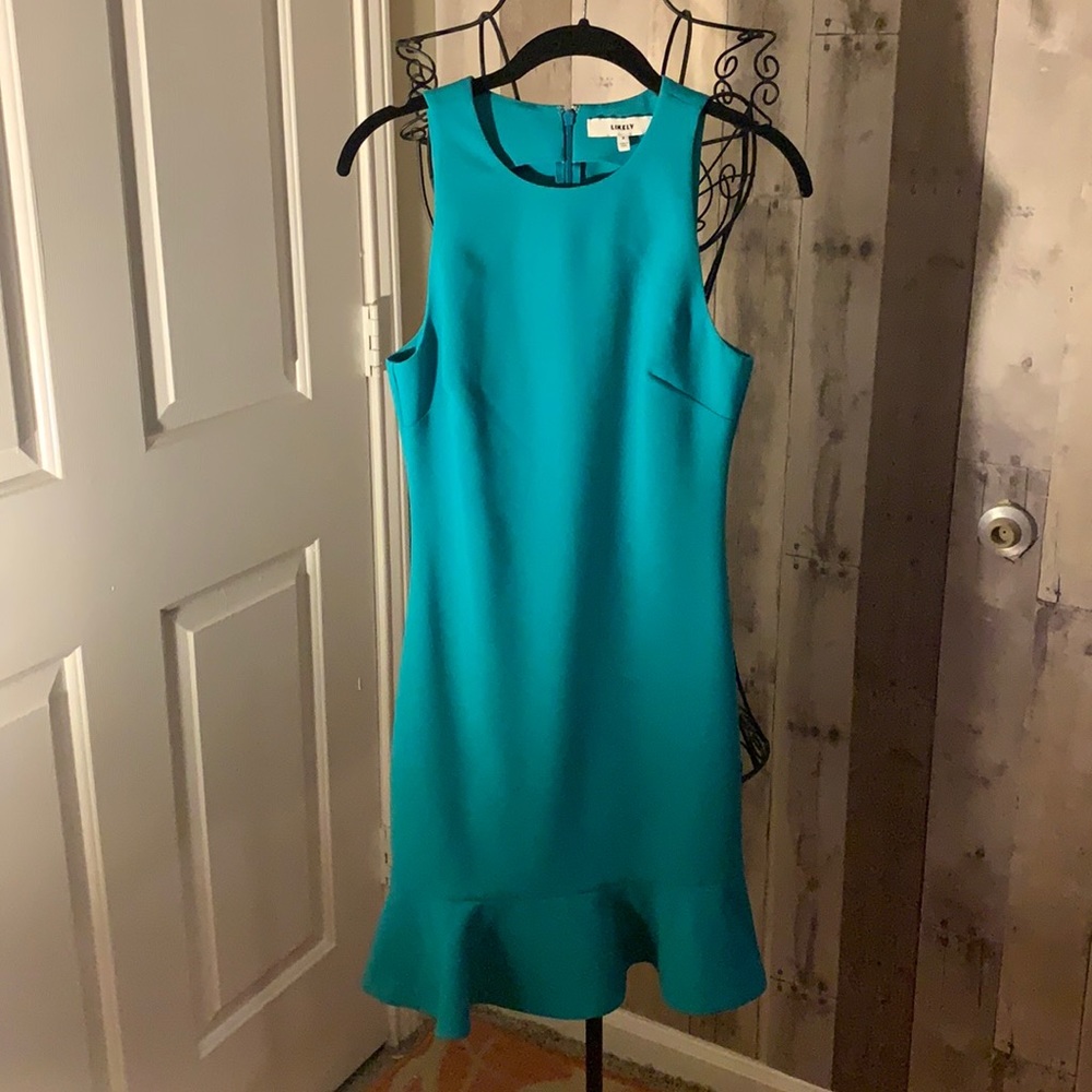 Likely Ruffled-Hem Bodycon Dress